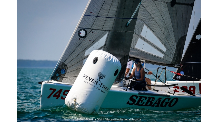 Team Sebago of Jan Frederik Dyvi, Jan Boro, Herman Horn-Johannessen, Malin Rorvik-Sundelin and Stian Ness Rorvik - 2020 Bacardi Cup Invitational Regatta