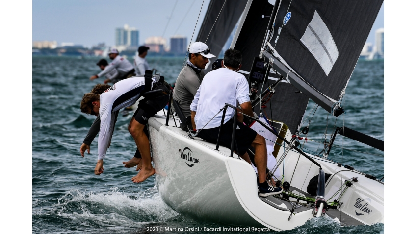 War Canoe USA825 of Michael Goldfarb with David Brink, Emory Williams, Jonny Goldsberry and Michael Menninger - 2020 Bacardi Cup Invitational Regatta