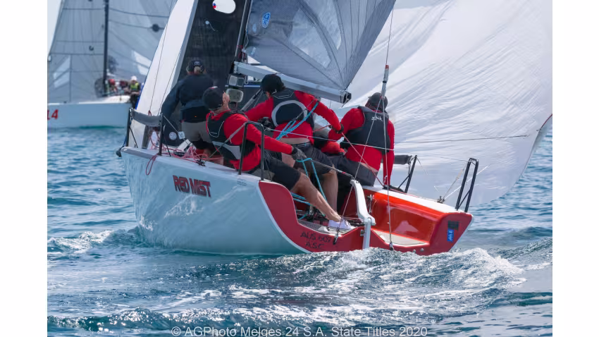 Red Mist AUS607 of Robin Deussen - 2020 Melges 24 S.A. State Titles Australia