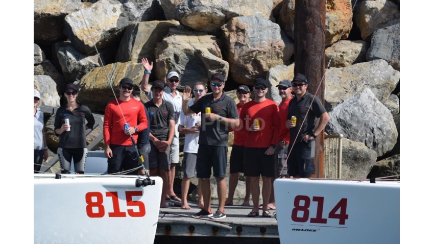 Dockside beers is always a popular part of the Melges 24 Nationals