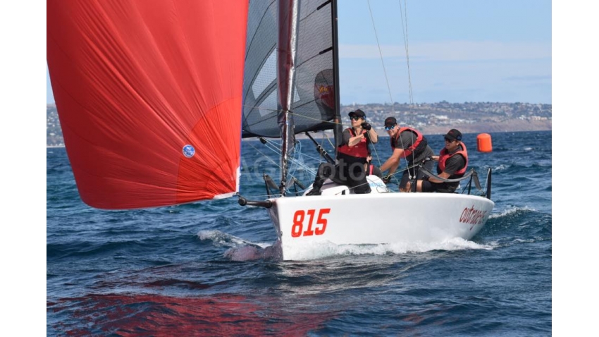 Silas Nolan is skippering Outrage-us in the Melges 24 SA State Championship