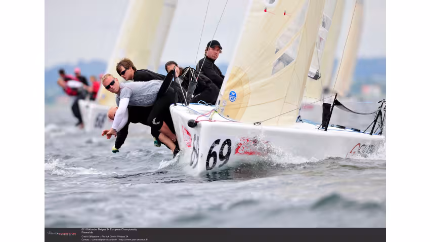 Storm Capital Sail Racing NOR751 - Oyvind Peder Jahre, Sivert Denneche, Taja Zaikova, Marius Falch Orvin, Stian Briseid - 2nd Corinthian - 2011 Böcklunder Melges 24 Europeans - Aarhus, Denmark
