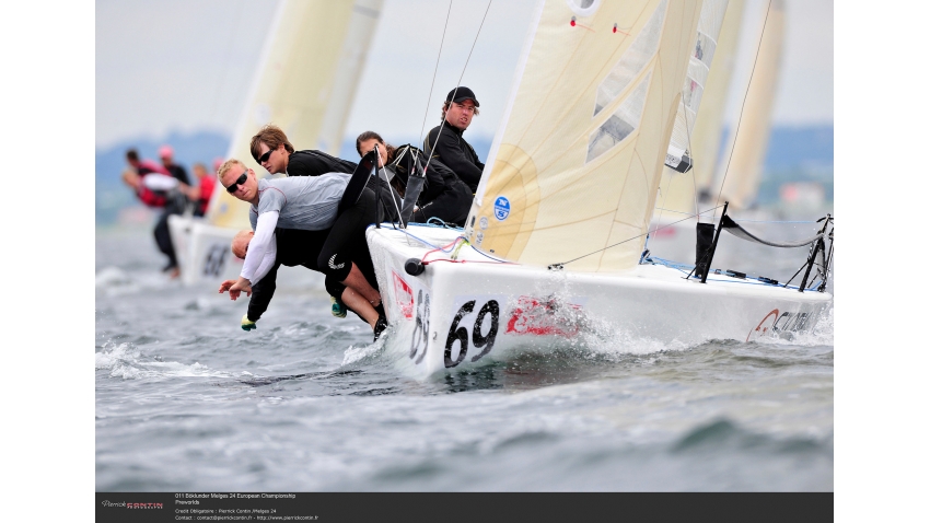 Storm Capital Sail Racing NOR751 - Oyvind Peder Jahre, Sivert Denneche, Taja Zaikova, Marius Falch Orvin, Stian Briseid - 2nd Corinthian - 2011 Böcklunder Melges 24 Europeans - Aarhus, Denmark