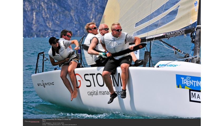 Storm Capital Sail Racing NOR751 - Oyvind Peder Jahre, Sivert Denneche, Taja Zaikova, Marius Falch Orvin, Stian Briseid - 2012 Melges 24 Corinthian World Champions - Torbole, Italy