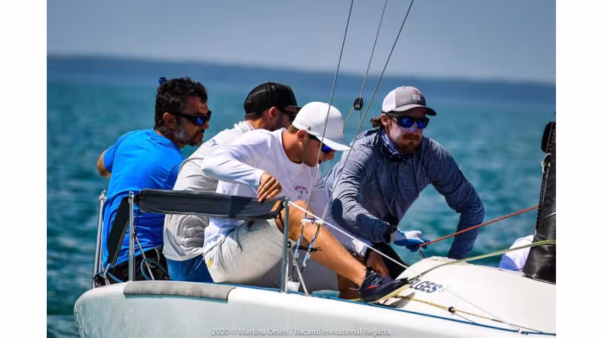 2020 Bacardi Cup Invitational Regatta - Bora Gulari sailing with Kyle Navin, Norman Berg, Ian Liberty, and Taylor Canfield