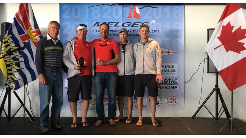 Richard Reid's Zingara CAN853 with Scott Nixon, Mike Wolfs and Billy Gooderham - 2018 Melges 24 Canadian Nationals and Pre-Worlds - III Overall and the best Canadian team - Victoria, BC, Canada