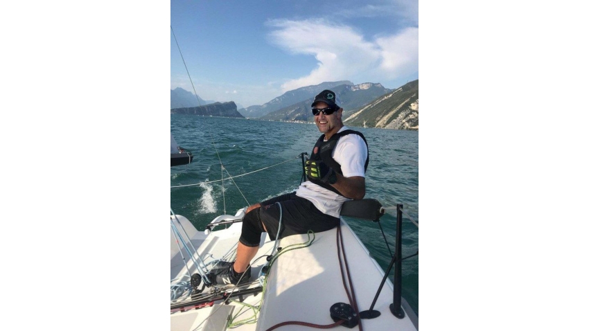 Richard Reid, 63, tested positive for the novel coronavirus on March 16 after returning from a week-long trip to Miami, where he competed in a sailing regatta. He is shown here during a sailing trip in Italy in 2018.