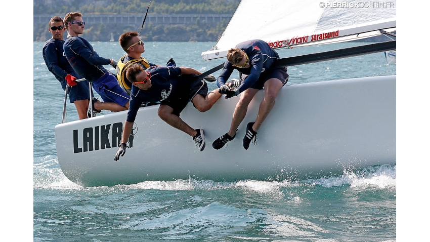 Laika team Germany at the 2018 Melges 24 Europeans in Riva del Garda