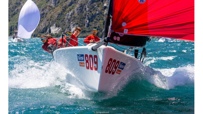 Sergio Caramel's Arkanoe by Montura at the 2020 Melges 24 Italian Championship in Torbole