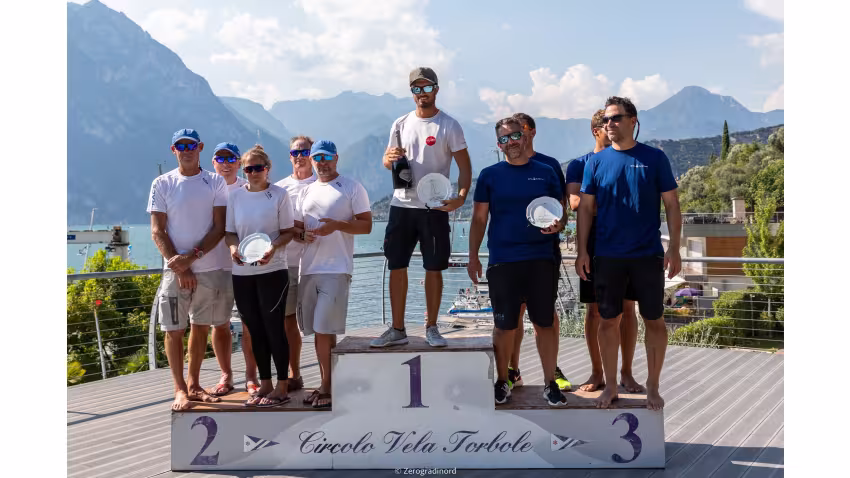 Corinthian Top 3 of the 2020 Melges 24 European Sailing Series Event #1 in Torbole, Italy 