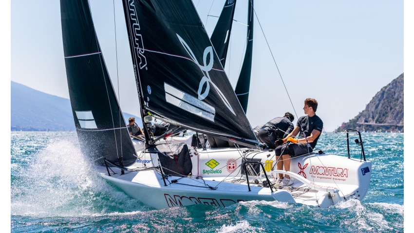 Arkanoe by Montura ITA809 of Sergio Caramel - ACT 1 of the Italian Melges 24 Tour 2020 in Torbole, Italy