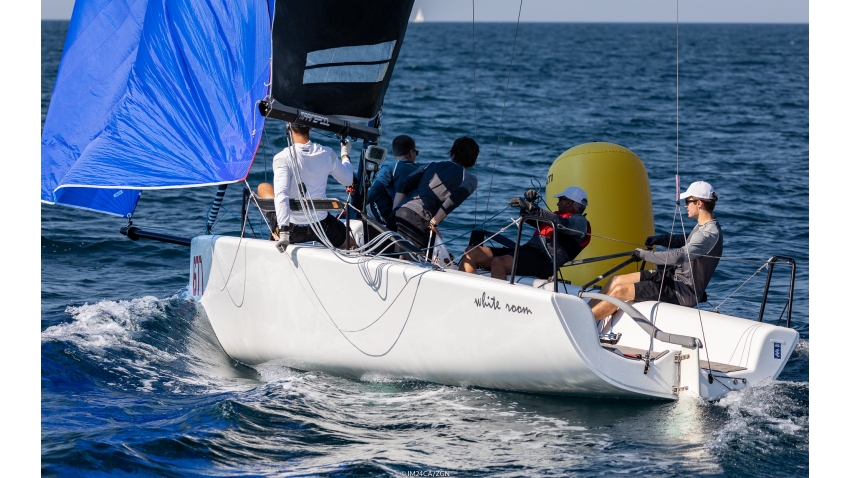 White Room GER677 of Michael Tarabochia with Luis Tarabochia at the helm was victorious in Corinthian division, completing the overall podium as third at the Melges 24 European Sailing Series Event #3 in Portoroz, Slovenia