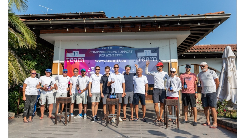 Corinthian podium at the 2020 Melges 24 European Sailing Series Event #3 in Portoroz, Slovenia