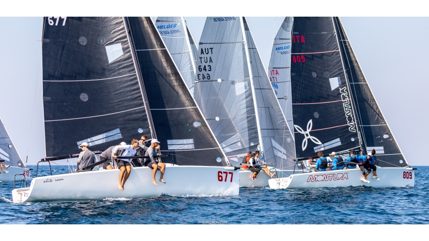 Melges 24 fleet in Portoroz at the 3rd European Sailing Series 2020 event - © Zerogradinord/IM24CA