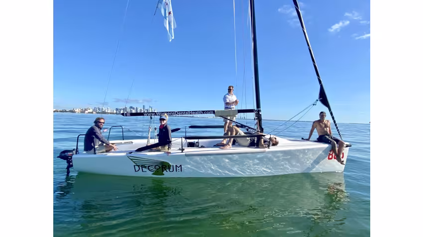 Megan Ratliff, Hunter Ratliff, Alex Simon, Jack Jennings and Todd Jones on Decorum - Bacardi Winter Series 2020-2021 Event 1 December 2020