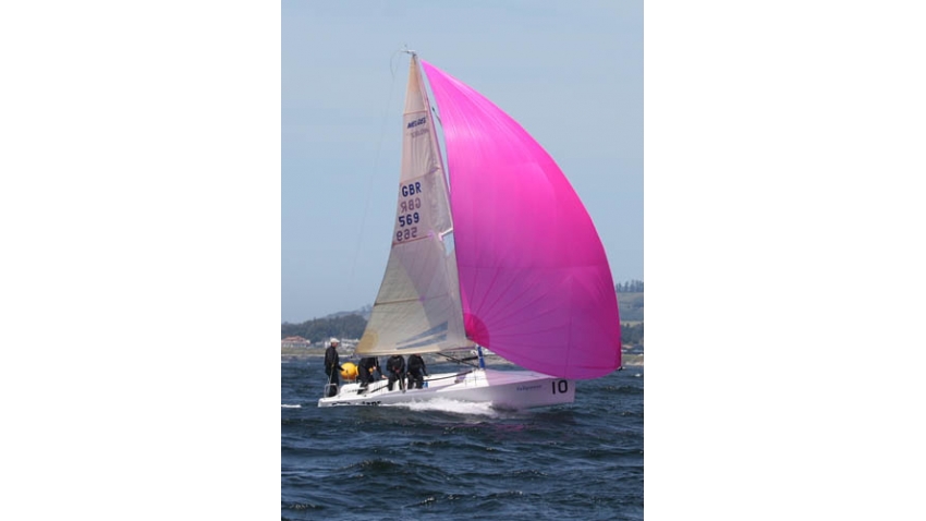 Team Barbarians of Stuart Simpson with Jamie Lea at the helm, Nigel Young and Justin Chisholm in crew - 6th at the 2007 Fullpower Melges 24 World Championship - Santa Cruz, CA, USA