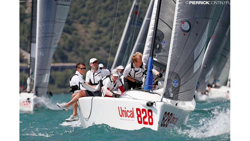 David Pinner and Kiss GBR828 - Melges 24 European Championship 2018 - Riva del Garda, Italy