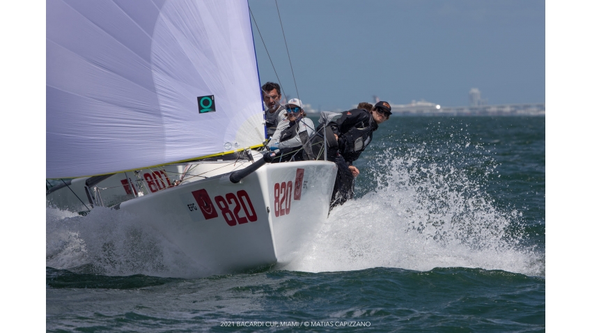 Bora Gulari's New England Ropes USA820 with Kyle Navin, Norman Berge, Ian Liberty and Michael Menninger - The Winner of the Bacardi Cup Invitational Regatta March 2021