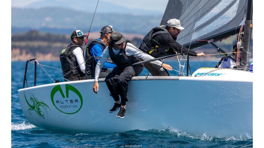  ALTEA ITA722 of Andrea Racchelli with Enzo Bonini, Michele Gregoratto, Filippo Togni and Andrea Serpi - 2021 ITA Melges24Tour Act 1 Talamone