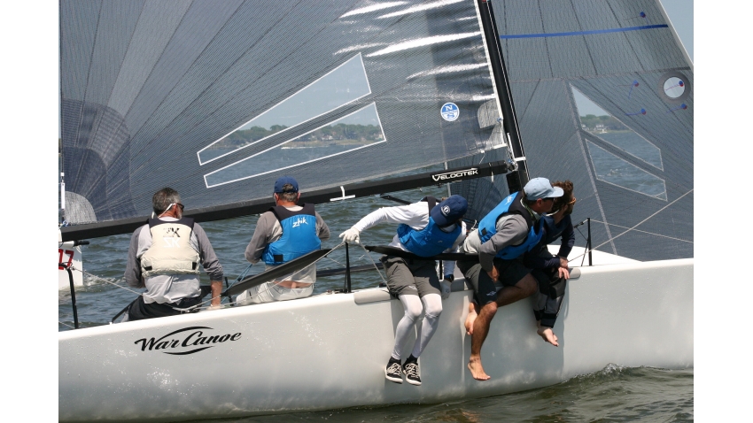 Michael Goldfarb's War Canoe with Jonny Goldsberry, Justin Hood,  Anthony Kotoun and Emory Williams - Melges 24 Gold Cup 2021 - Charleston, USA