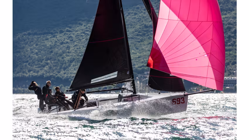 Melgina ITA693 of Paolo Brescia - Melges 24 European Sailing Series 2021 - Event 1 - Malcesine, Italy 