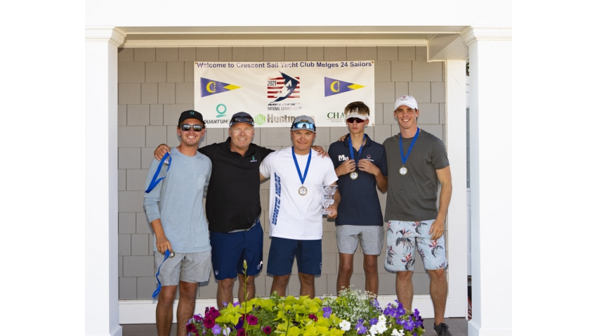 2021 U.S. Melges 24 Nationals - Fourth Place - ZENDA EXPRESS - Harry Melges IV, Finn Burdick, Harry Melges III, Malcolm Lamphere, Ripley Shelley