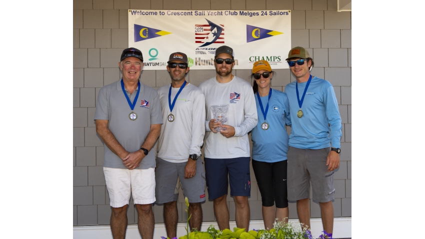 2021 U.S. Melges 24 Corinthian - Third Place - RUSTLER Fred Rozelle, Curtis Rozelle, Steven Rozelle, Amy Rozelle/Bourne, Matthew Otenbaker