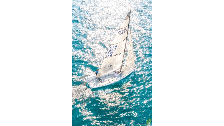 Team War Canoe USA841 of Michael Goldfarb holds the second position after Day Four at the Melges 24 European Championship 2021 in Portoroz, Slovenia.
