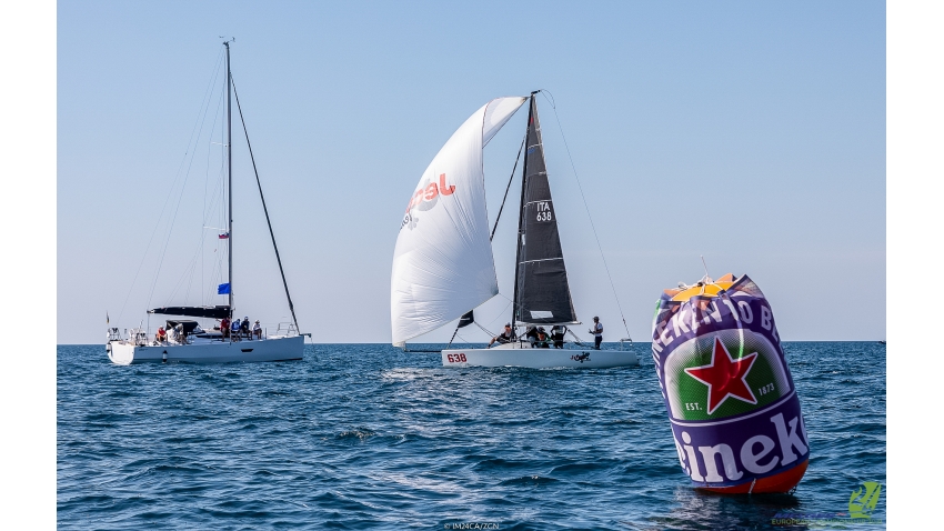 Jeco Team ITA638 of Marco Cavallini grabbed a bullet in Corinthian division with a third result in Race Four in overall fleet on Day Two at the Melges 24 European Championship 2021 in Portoroz