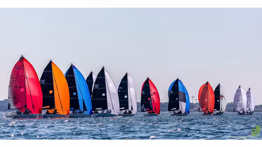 The Melges 24 European Championship 2021 in Portoroz, Slovenia in the picturesque bay of Piran
