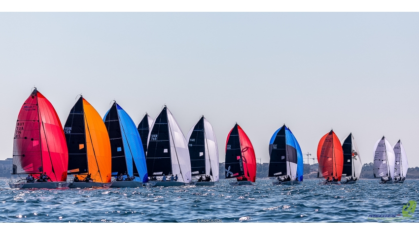 The Melges 24 European Championship 2021 in Portoroz, Slovenia in the picturesque bay of Piran