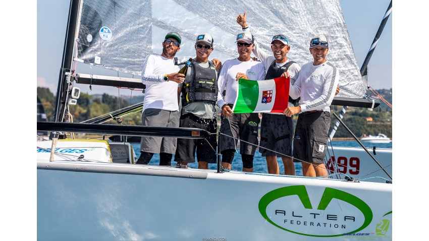 Altea ITA722 of Andrea Racchelli with Gaudenzio Bonini, Fausto Surini, Stefano Lagi and Michele Gregoratto takes the title of the Melges 24 European Championship 2021 in Portoroz, Slovenia