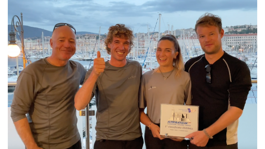 Richard Thompson's Black Seal GBR822 steered by Stefano Cherin wins the final regatta of the Melges 24 European Sailing Series 2021 in Trieste, Italy
