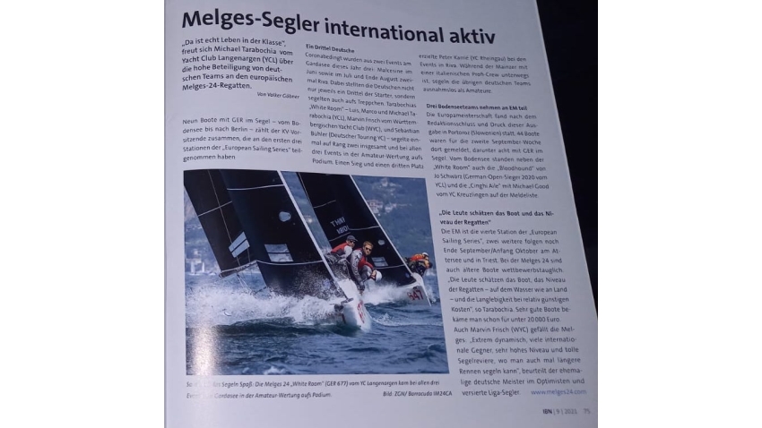 Melges-Segler international aktiv - IBN September 2021