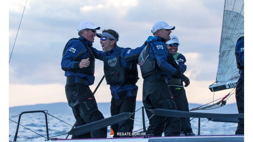 Luka Šangulin on Panjić CRO739 with Noa Sangulin, Tonko Ramesa, Tomislav Basic and Duje Frzop -  Melges 24 Croatian National Championship 2021 - Split, Croatia