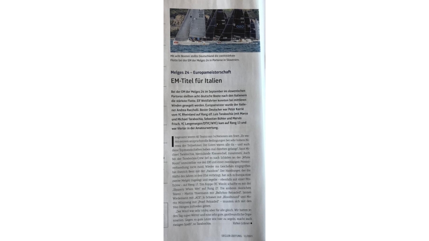 Melges 24 EM-Titel für Italien - Segler-Zeitung November 2021