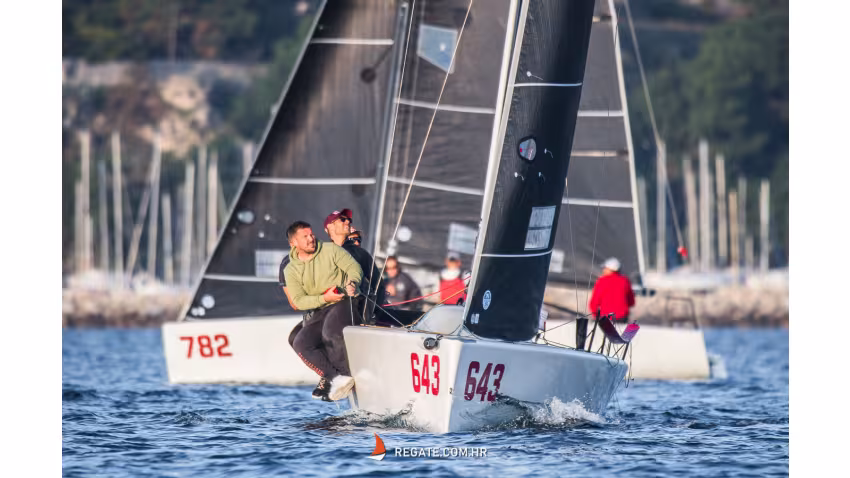 Tutta Forza of Šime Fantela with Jakov Šokota, Mihovil Fantela and Antonio Arapovic - First ever Melges 24 Croatian National Champion (Split, 2021)