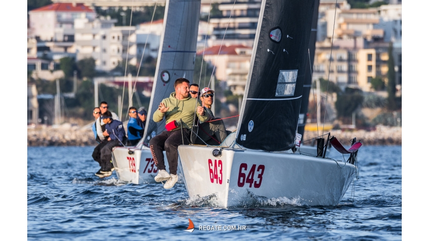 Tutta Forza of Šime Fantela with Jakov Šokota, Mihovil Fantela and Antonio Arapovic - First ever Melges 24 Croatian National Champion (Split, 2021)