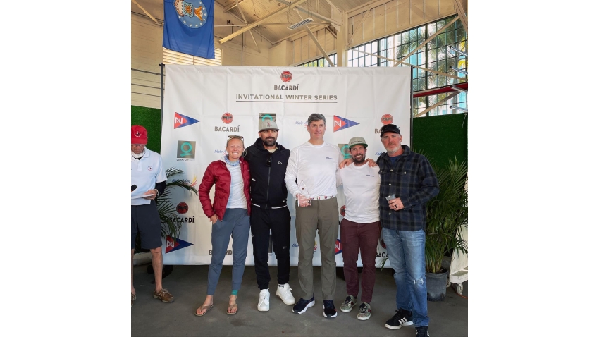 John Bailey's Talisman USA720 with Mike Buckley, John Bowden, Beth Whitener and George Peet - 3rd Melges 24 at the Bacardi Winter Series 2021-2022 - Event 2 - Miami, FL