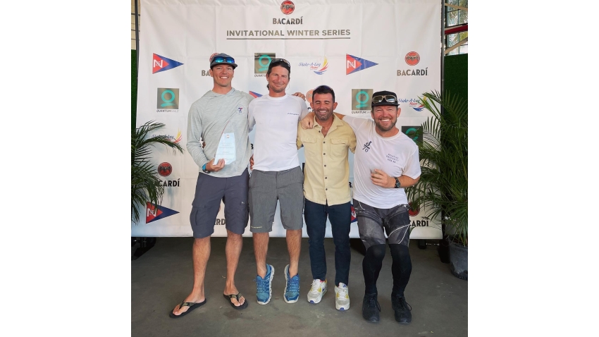 Peter Duncan's Raza Mixta USA829 with Victor Diaz de Leon, Erik Shampain, Matt Pistay and Morgan Trubovick - Melges 24 Winner of the Bacardi Winter Series 2021-2022 - Event 2 - Miami, FL