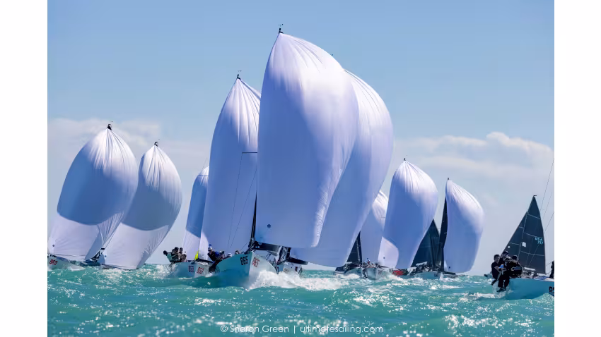 SHARON GREEN KILLER SHOT OF MELGES 24 FLEET - The Southernmost Regatta 2022