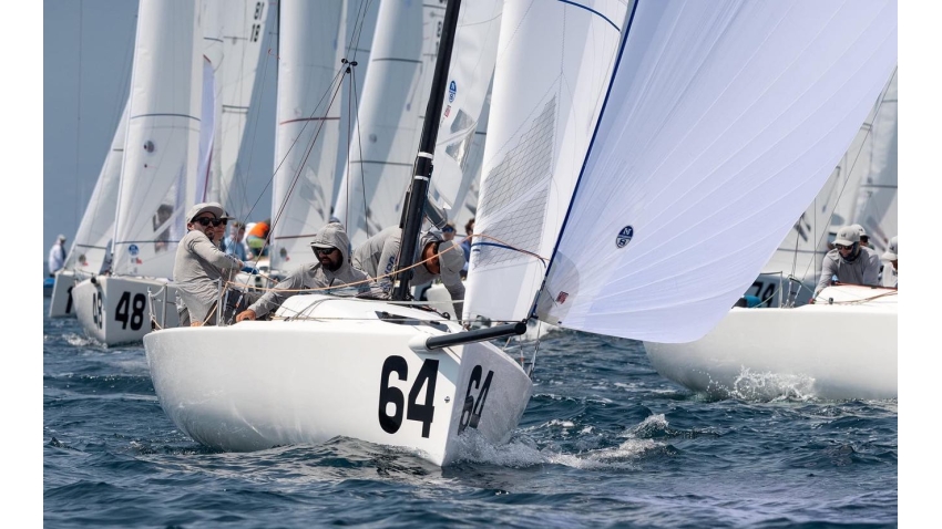 Laura Grondin, Taylor Canfield, Mike Buckley and Scott Ewing - 3rd at the 2021 J70 Worlds