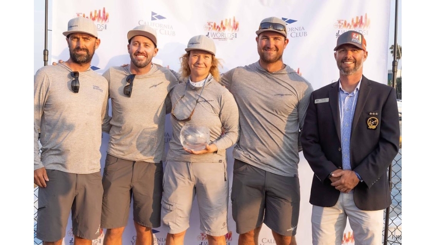 Laura Grondin, Taylor Canfield, Mike Buckley and Scott Ewing - 3rd at the 2021 J70 Worlds