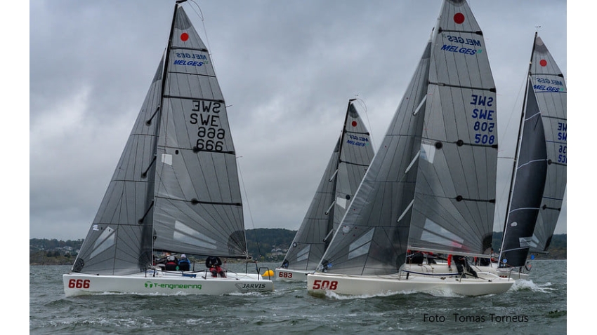 Melges 24 fleet in Sweden