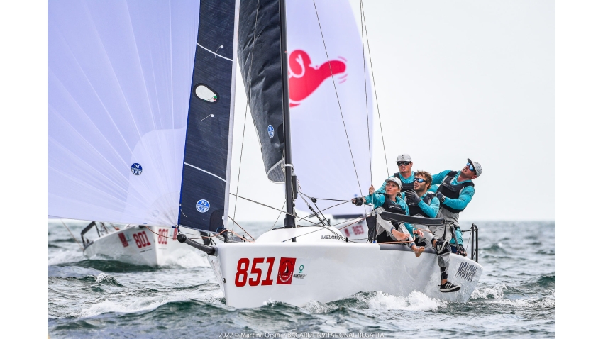 Monsoon USA851 of Bruce Ayres with Kate O’Donnell, Ted Hackney, Thomas Dietrich and Jeremy Wilmot - 2022 Bacardi Cup Invitational Regatta - Miami, FL