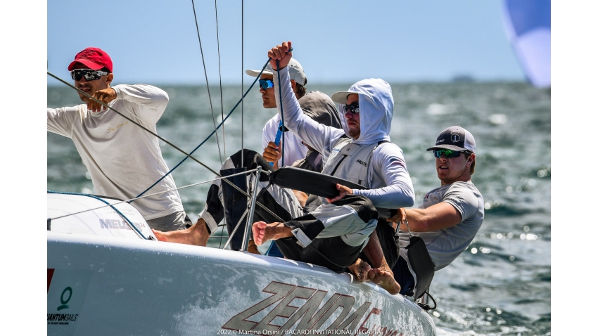 Zenda Express USA866 of Harry Melges IV with Finn Rowe, Ripley Shelley, Carlos Robles and Nick Muller - 2022 Bacardi Cup Invitational Regatta - Miami, FL