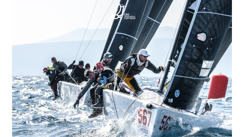 UniversitasNova CRO567 of Ivan Gljakovic Gaspic with Mia Kljakovic Gaspic, Marin Golem, Sime Markic and Filip Miroic - CRO Melges 24 Cup 2022 Event 3 Opatija