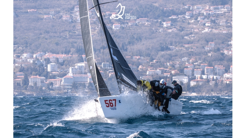 UniversitasNova CRO567 of Ivan Gljakovic Gaspic with Mia Kljakovic Gaspic, Marin Golem, Sime Markic and Filip Miroic - CRO Melges 24 Cup 2022 Event 3 Opatija