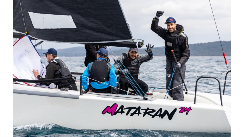 Boat of the Day - The Corinthian crew of Mataran 24 CRO383 (1-3-7), owned of Ante Botica, took the provisional leadership after Day One of the first event of the Melges 24 European Sailing Series 2022 in Rovinj, Croatia.