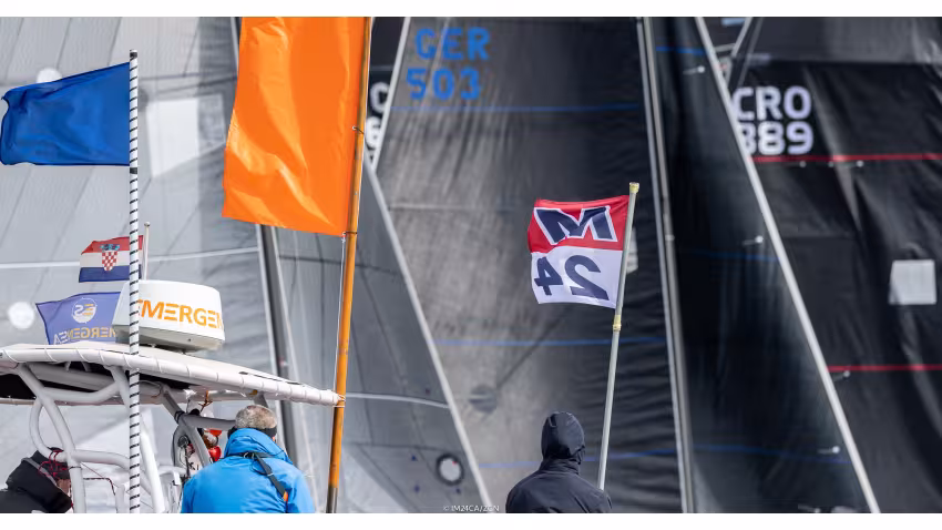 Day One of the opening event of the Melges 24 European Sailing Series 2022 in Rovinj, Croatia.